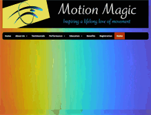 Tablet Screenshot of motionmagic.net